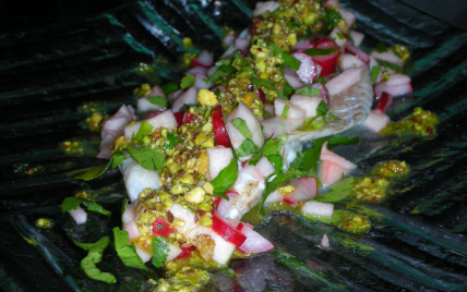 Filets de dorade et salade croquante