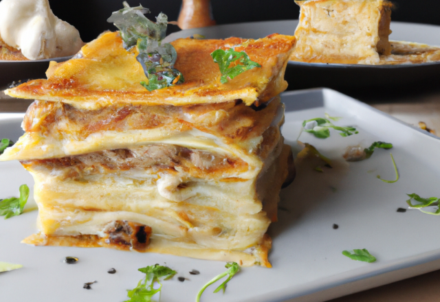 Lasagnes au foie gras