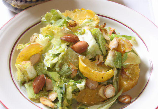 Salade de Princesse Amandine, de légumes croquants au balsamique et citron