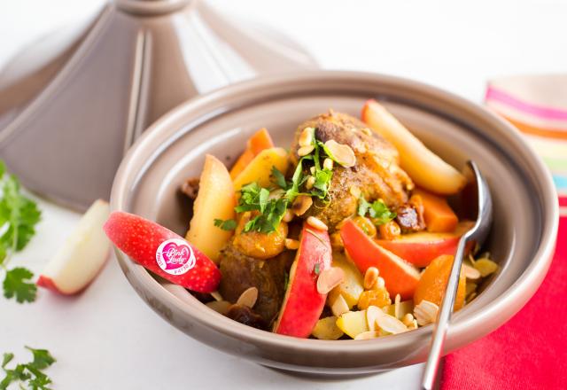 Tajine d'agneau aux pommes Pink Lady® & fruits secs