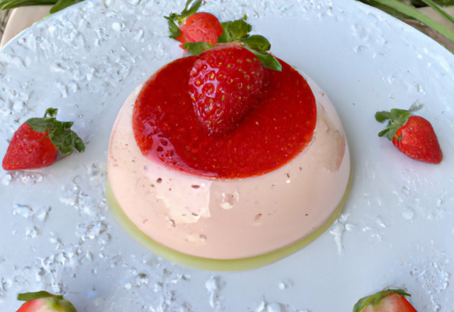 Bavarois aux fraises facile