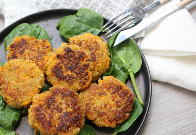 Galettes de quinoa aux carottes