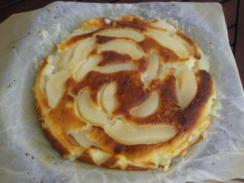 Gâteau aux poires vanillé