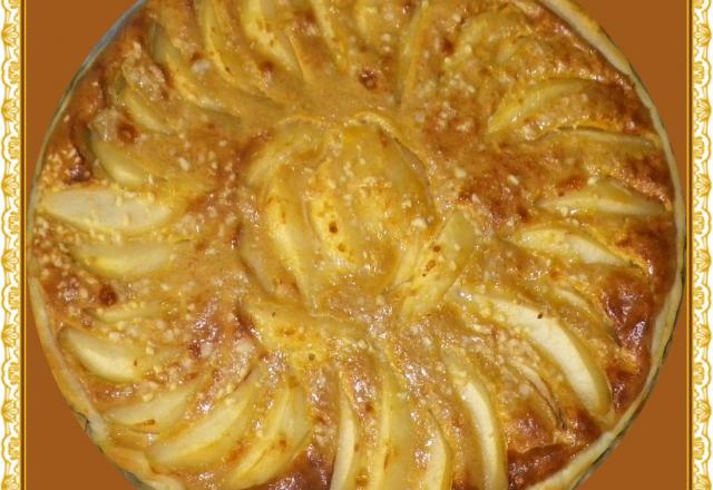 Tarte poires amandes