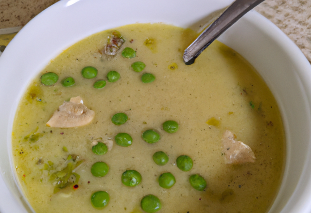 Soupe de pois cassés au lard