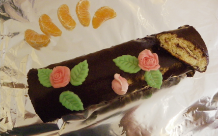 Bûche au chocolat pour les pressés