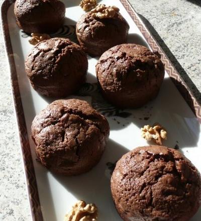 Muffins Brownie et Noix