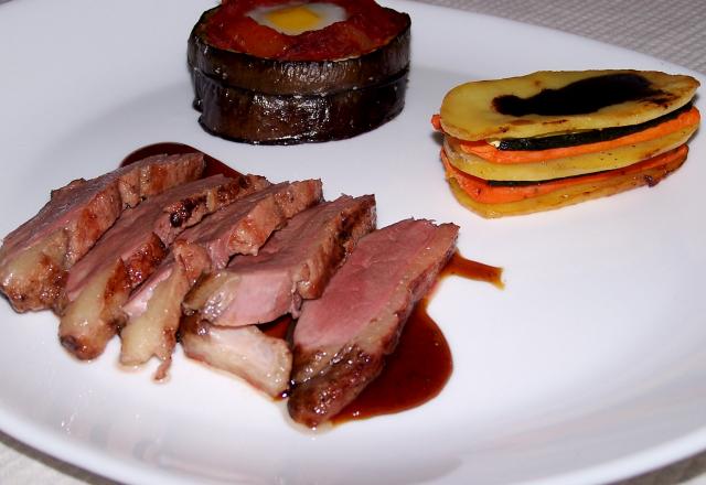 Magret de canard au miel classique