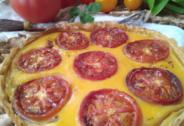 Tarte tomate-gruyère