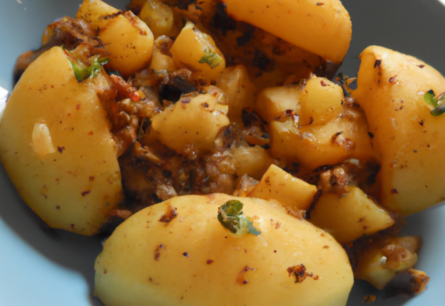 Pommes de terres à l'étouffée à la noix de coco