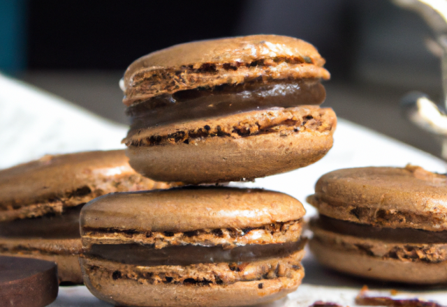 Macarons au chocolat de Delphine