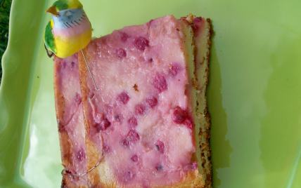 Gâteau au fromage blanc 0% et au groseilles!