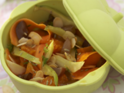 Salade papillote de carottes à l'orientale