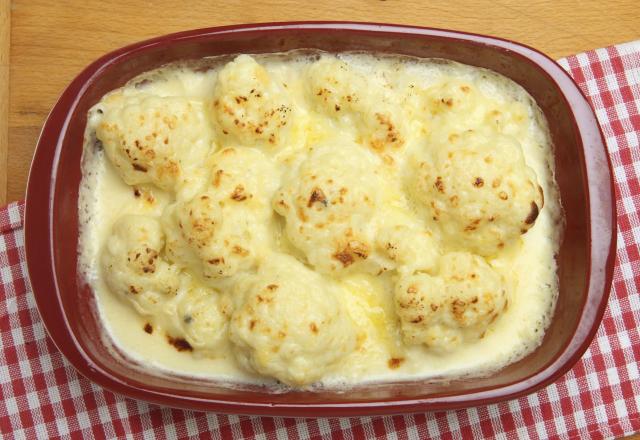 Gratin de chou-fleur au Brie Cœur de Lion