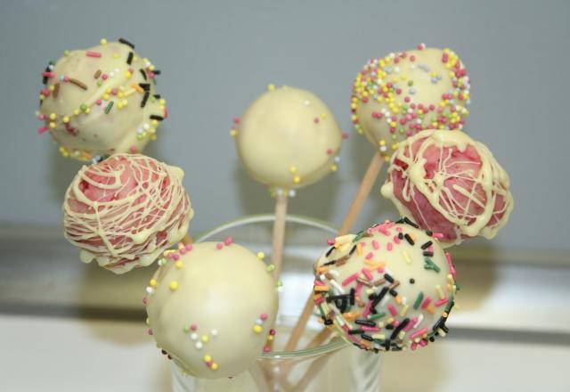 Cake pops citron et framboises