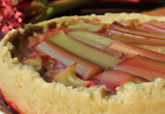 Gâteau à la rhubarbe rapide