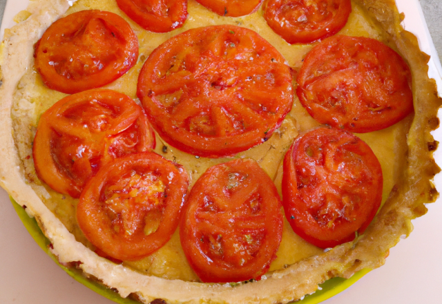 Tarte simple à la tomate