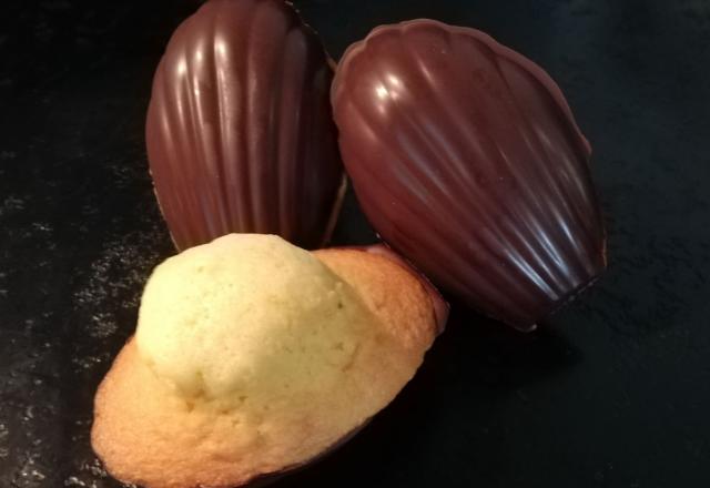 Madeleines maison coque chocolat