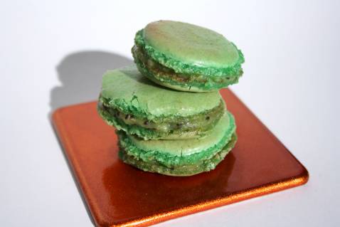 Macarons kiwi et gingembre