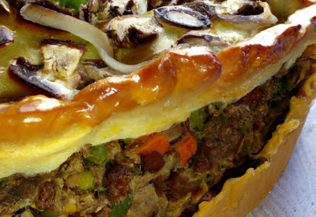 Tourte à la viande et aux légumes