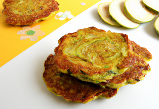 Galettes de pommes de terre et courgette