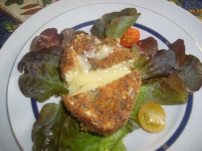 Croustillant de camembert au pavot