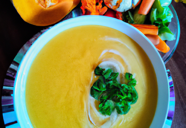 Velouté de courge à la châtaigne