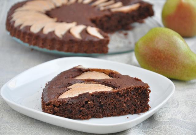 Gâteau poires & chocolat