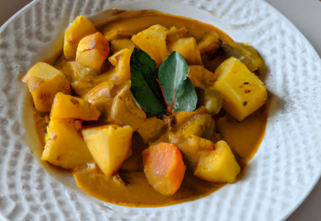 Curry de pommes de terre maison