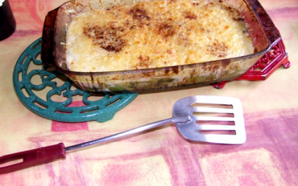 Gratin de poireaux au jambon