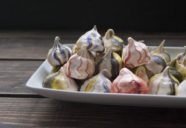 Meringues colorées