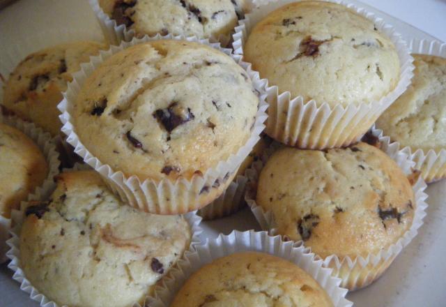 Muffins pépites de chcolat