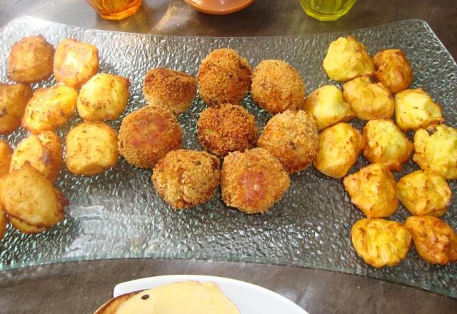 Boulettes de thon aux légumes et pommes noisettes