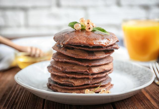 Pancakes légers au cacao