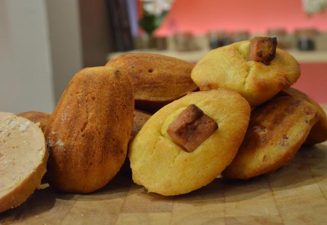 Madeleines au foie gras faciles