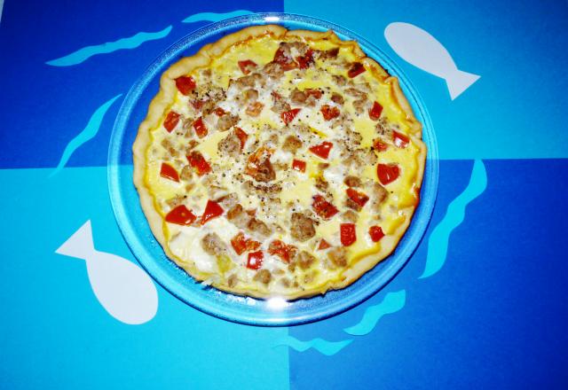 Tarte thon, tomate et mascarpone