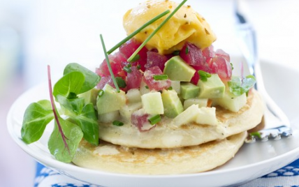 Tartare de thon et crème fraîcheur de mangue