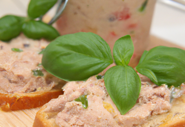 Rillettes de Thon au basilic frais