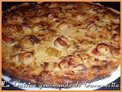 Quiche de poireaux et coquilles St Jacques