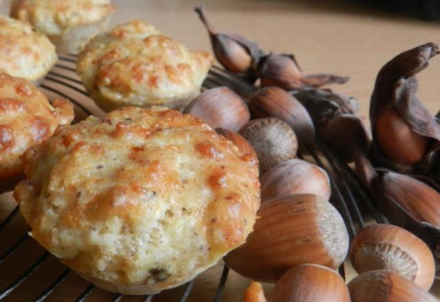 Petits muffins noisettes Comté