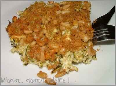 Crumble de courgette facile