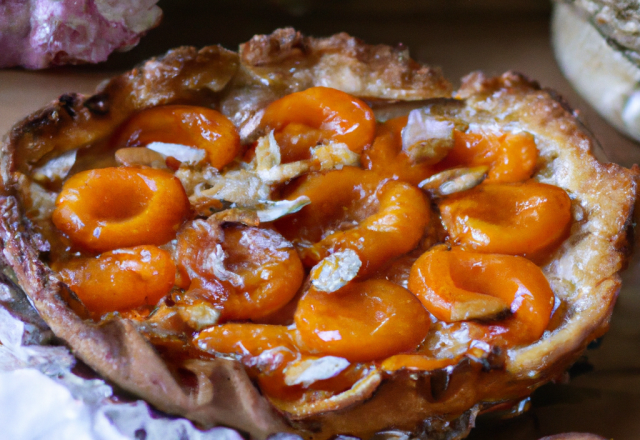 Tarte aux abricots aux amandes