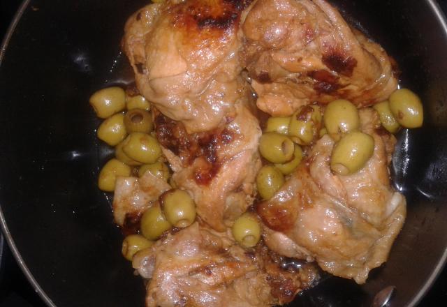 Poulet aux olives rapide