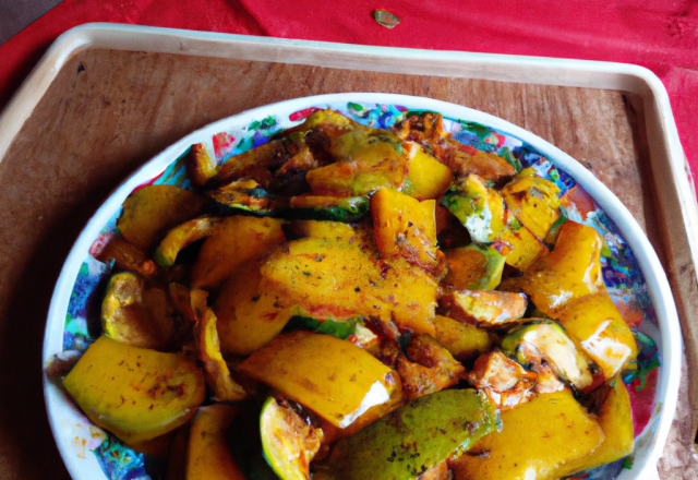 Poêlée de poivrons et courgettes à la marocaine