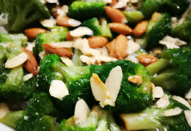 Brocoli sauté aux amandes