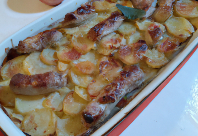 Gratin de Boudins aux Pommes