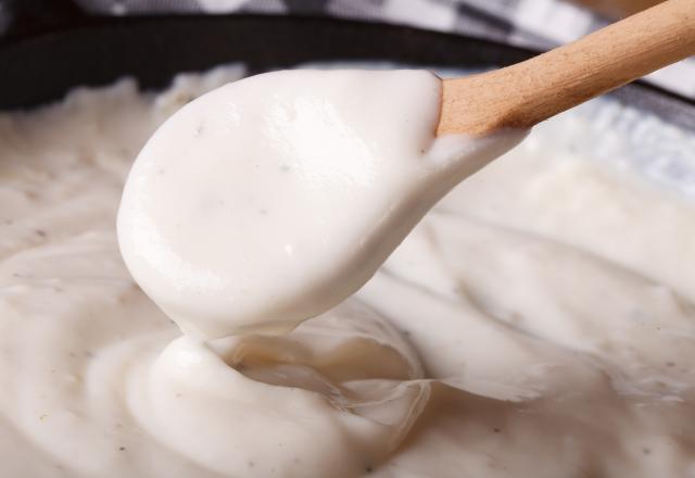 Sauce béchamel au lait entier et noix de muscade