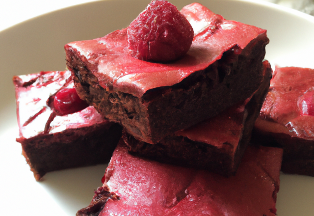 Brownies framboises