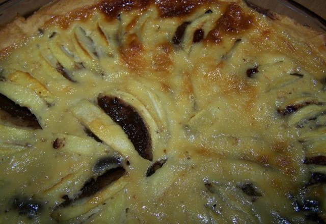 Tarte aux pommes et chocolat maison