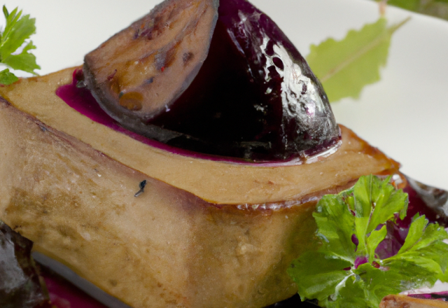 Foie gras poêle à la Violette